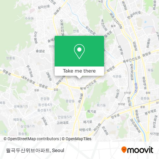 월곡두산위브아파트 map