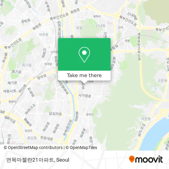 면목마젤란21아파트 map