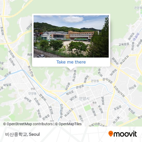 비산중학교 map