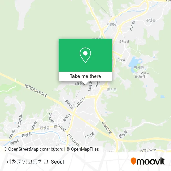과천중앙고등학교 map
