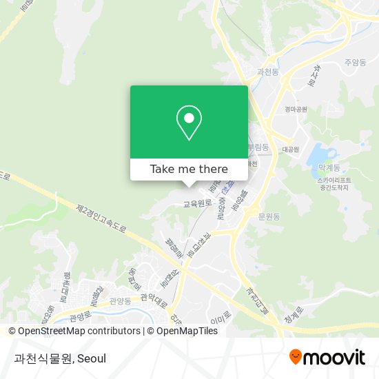 과천식물원 map