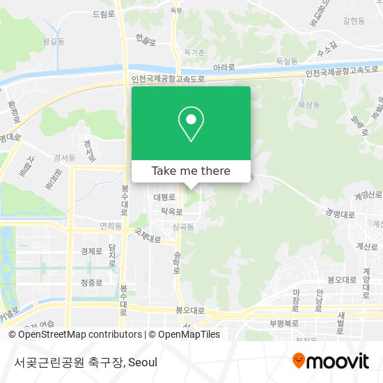 서곶근린공원 축구장 map