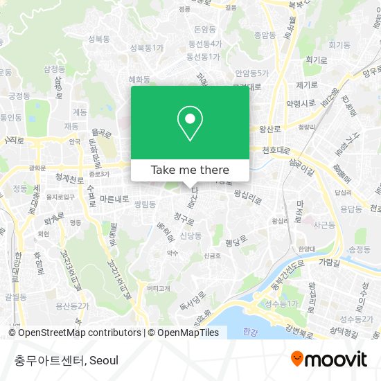 충무아트센터 map