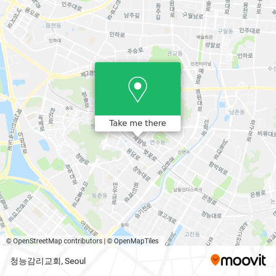 청능감리교회 map