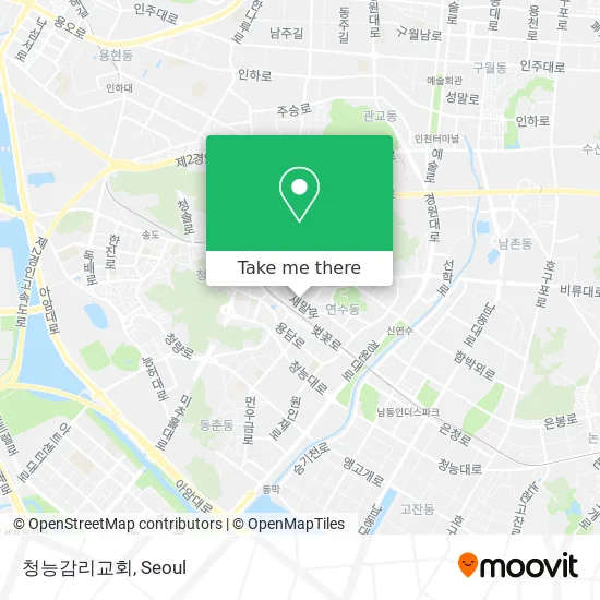 청능감리교회 map