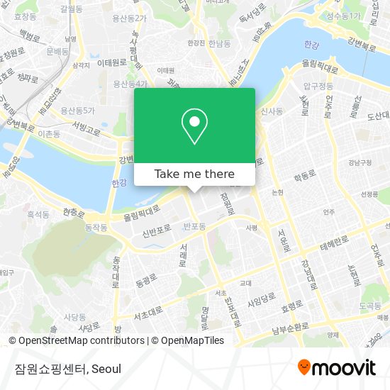 잠원쇼핑센터 map