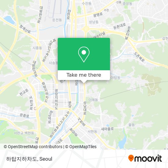 하탑지하차도 map