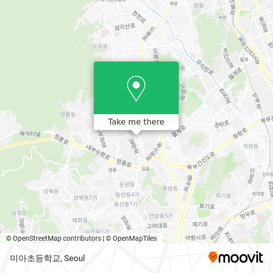 미아초등학교 map