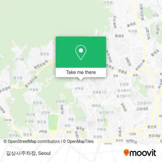길상사주차장 map