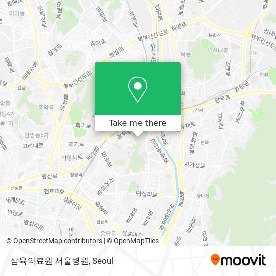 삼육의료원 서울병원 map