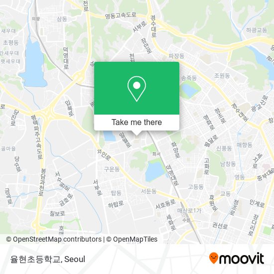 율현초등학교 map