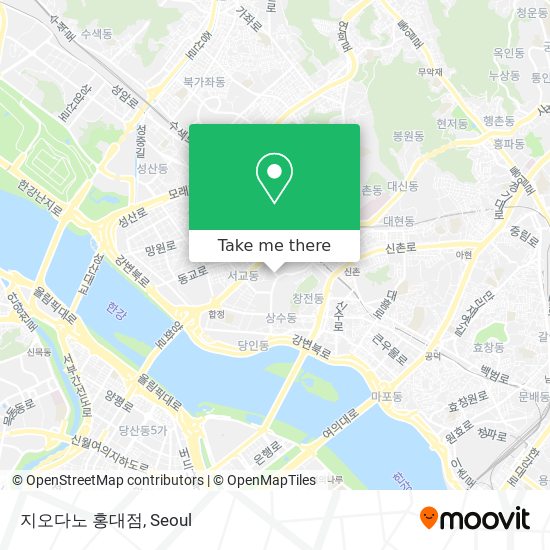 지오다노 홍대점 map