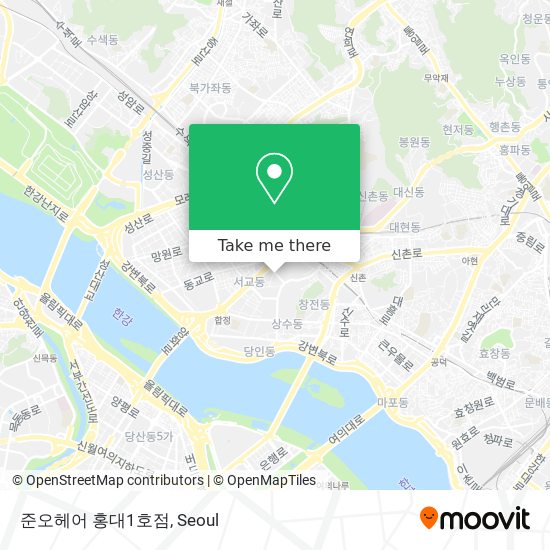 준오헤어 홍대1호점 map