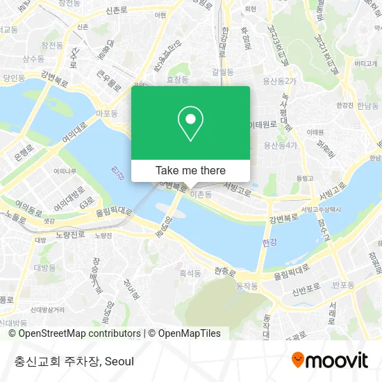 충신교회 주차장 map