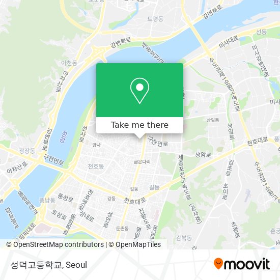 성덕고등학교 map