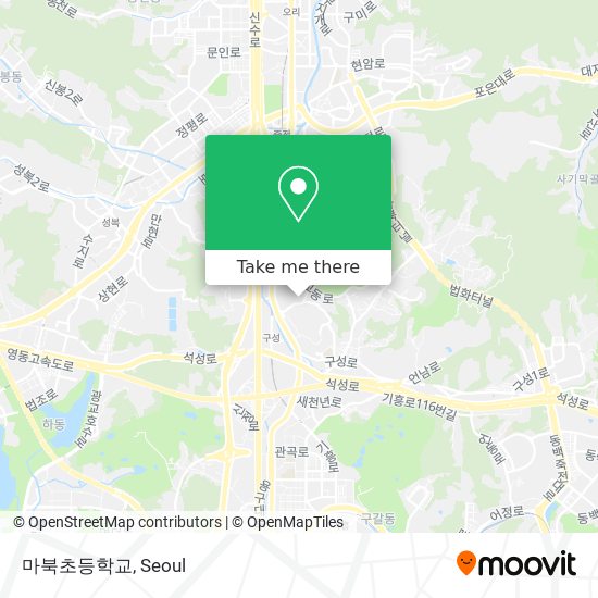 마북초등학교 map