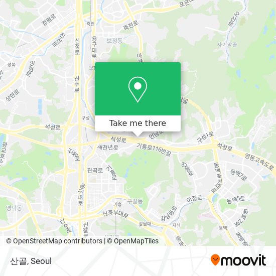 How to get to 산골 in 용인시, 경기도 by Bus, Subway or Light Rail?