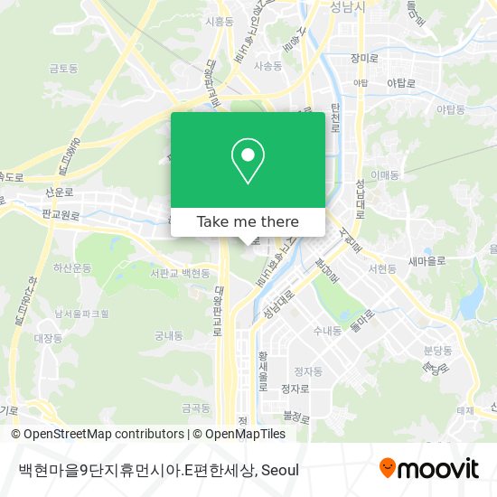 백현마을9단지휴먼시아.E편한세상 map