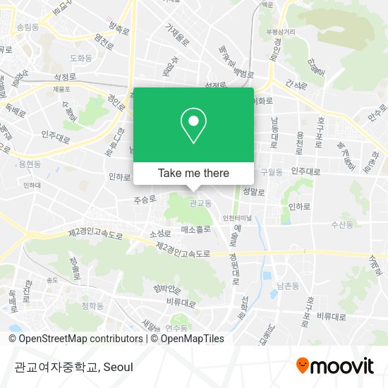 관교여자중학교 map