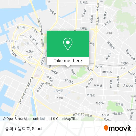 숭의초등학교 map