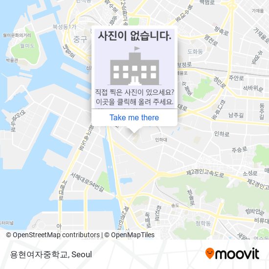 용현여자중학교 map