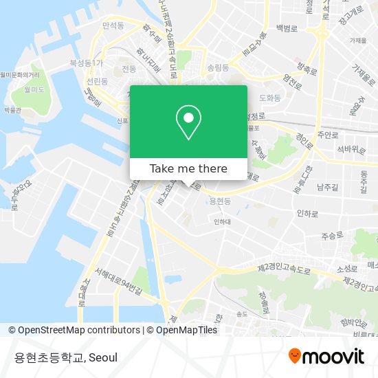 용현초등학교 map