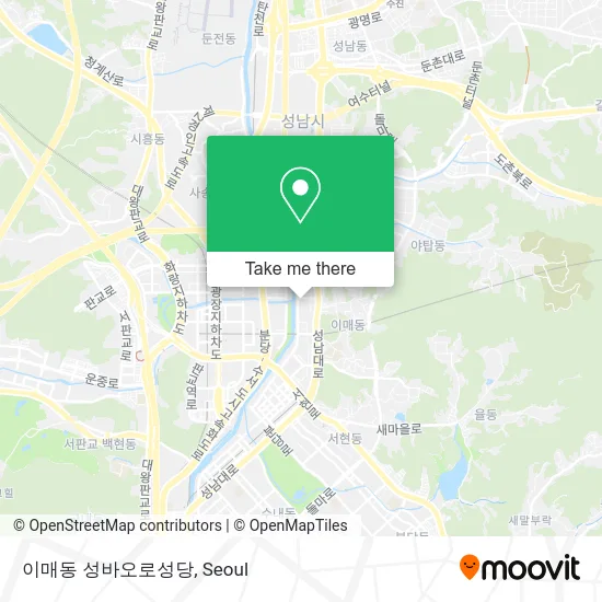 이매동 성바오로성당 map