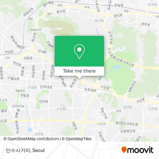 만수사거리 map