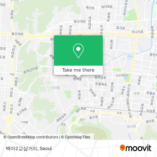 백마2교삼거리 map