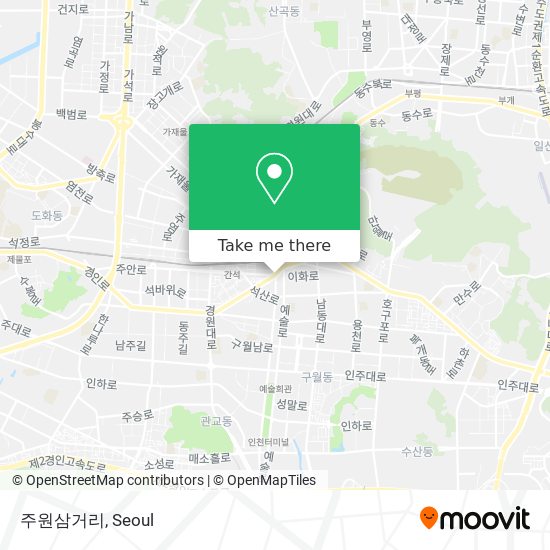 주원삼거리 map