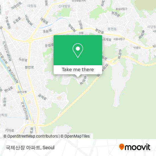 국제산장 아파트 map