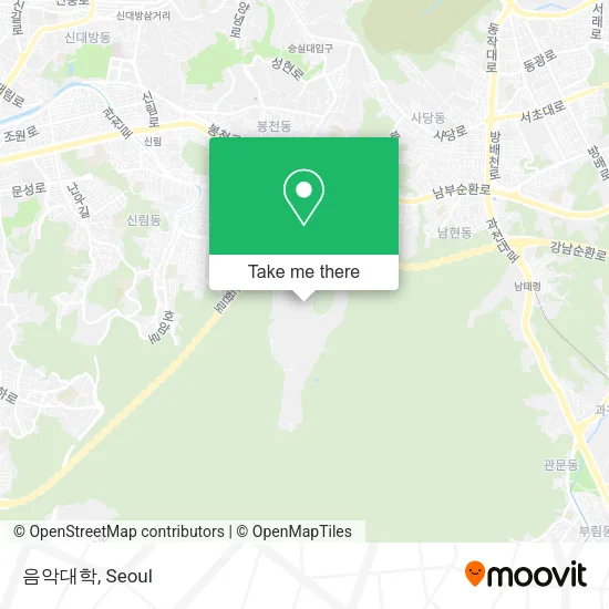 음악대학 map
