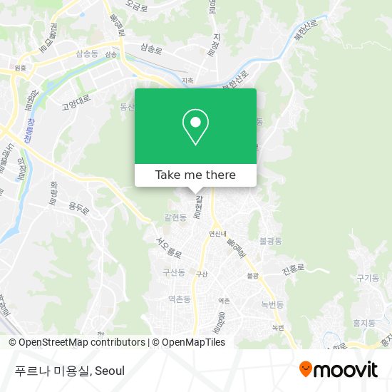 푸르나 미용실 map