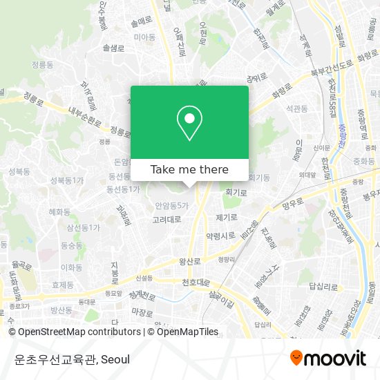 운초우선교육관 map