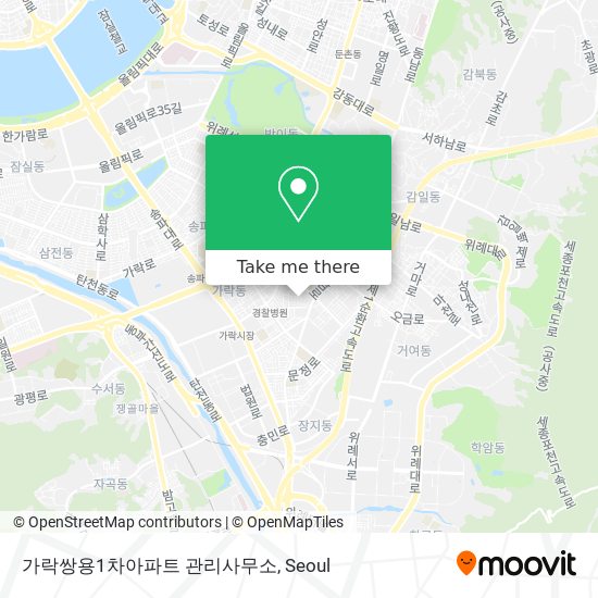 가락쌍용1차아파트 관리사무소 map
