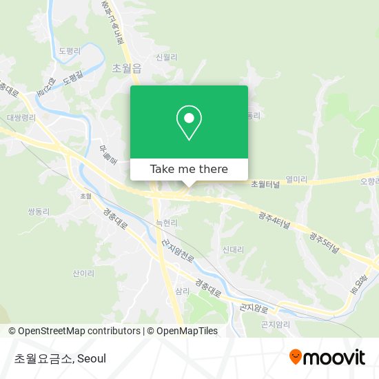 초월요금소 map