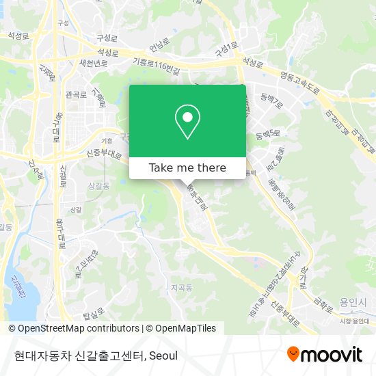 현대자동차 신갈출고센터 map