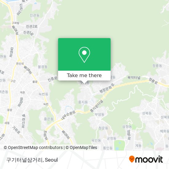 구기터널삼거리 map