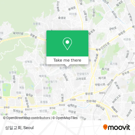 성일교회 map
