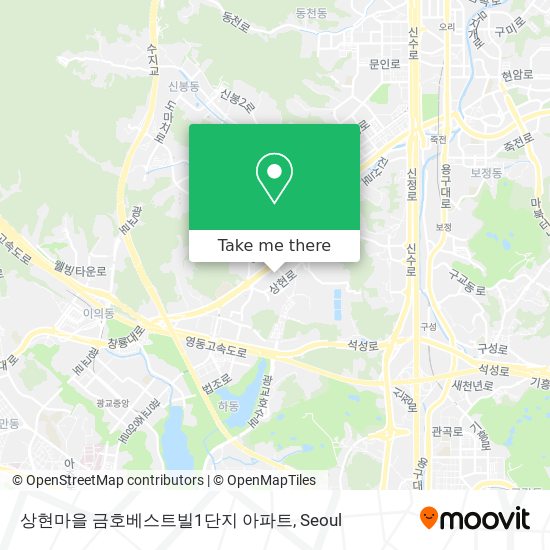 상현마을 금호베스트빌1단지 아파트 map