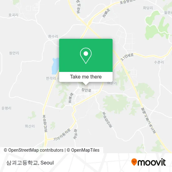 삼괴고등학교 map