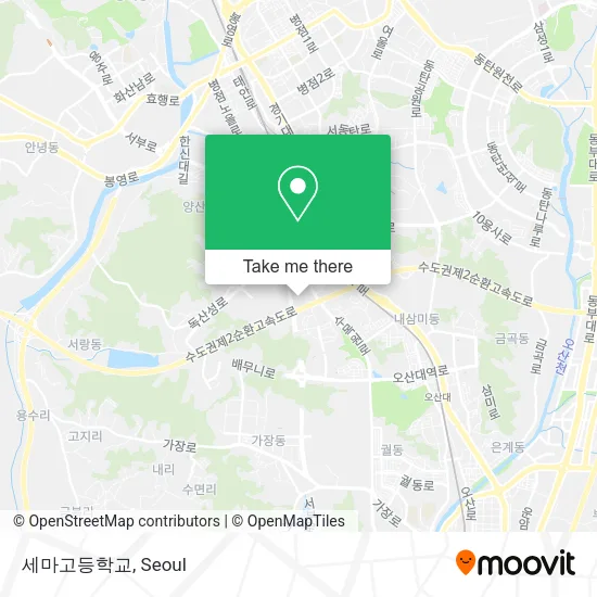 세마고등학교 map