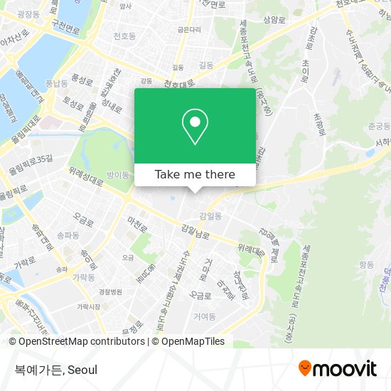복예가든 map