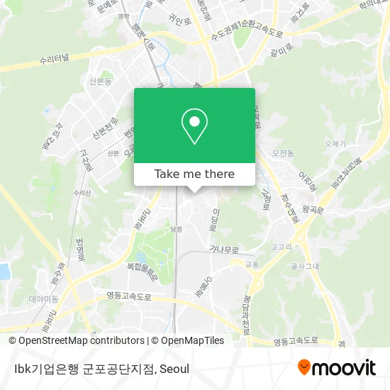 Ibk기업은행 군포공단지점 map