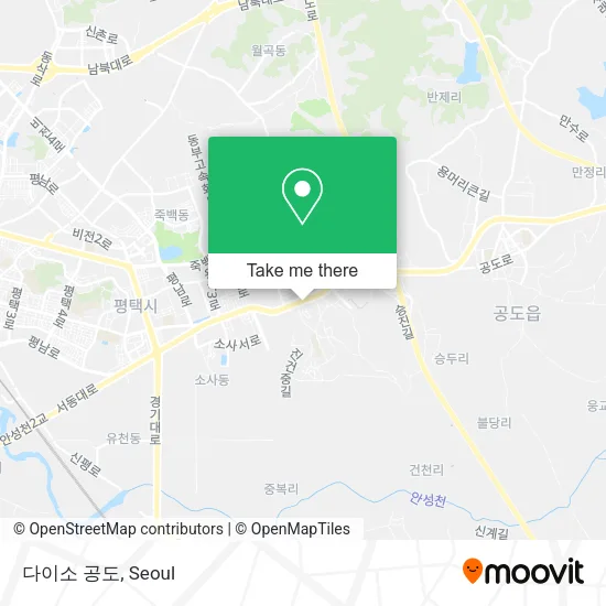 다이소 공도 map