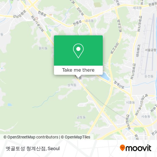 옛골토성 청계산점 map