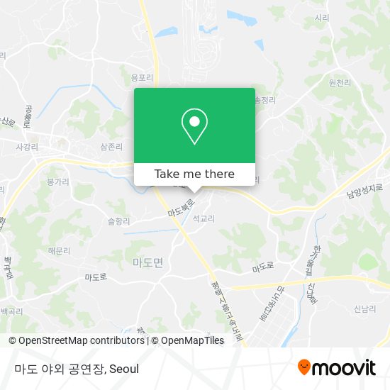 마도 야외 공연장 map