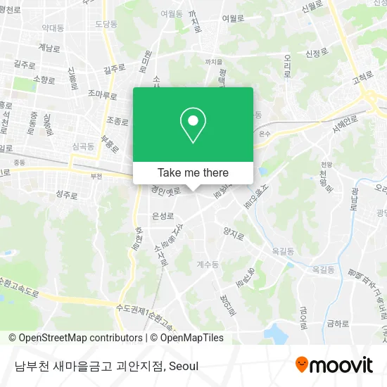 남부천 새마을금고 괴안지점 map