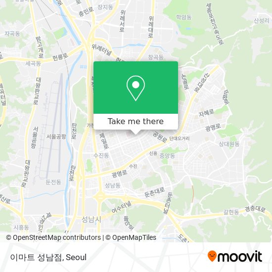 이마트 성남점 map