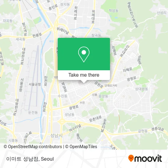 이마트 성남점 map